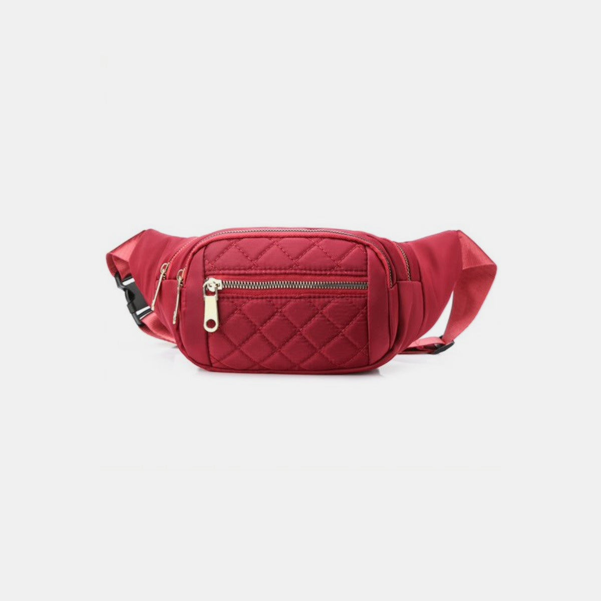 Zenana Quilted Multi Pocket Waist Belt Bag - RebelReine Apparel & Co.