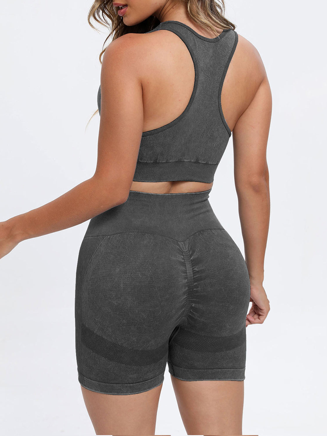 Scoop Neck Wide Strap Top and Shorts Active Set - RebelReine Apparel & Co.