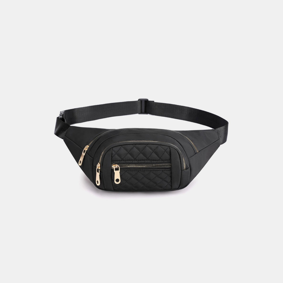 Zenana Quilted Multi Pocket Waist Belt Bag - RebelReine Apparel & Co.