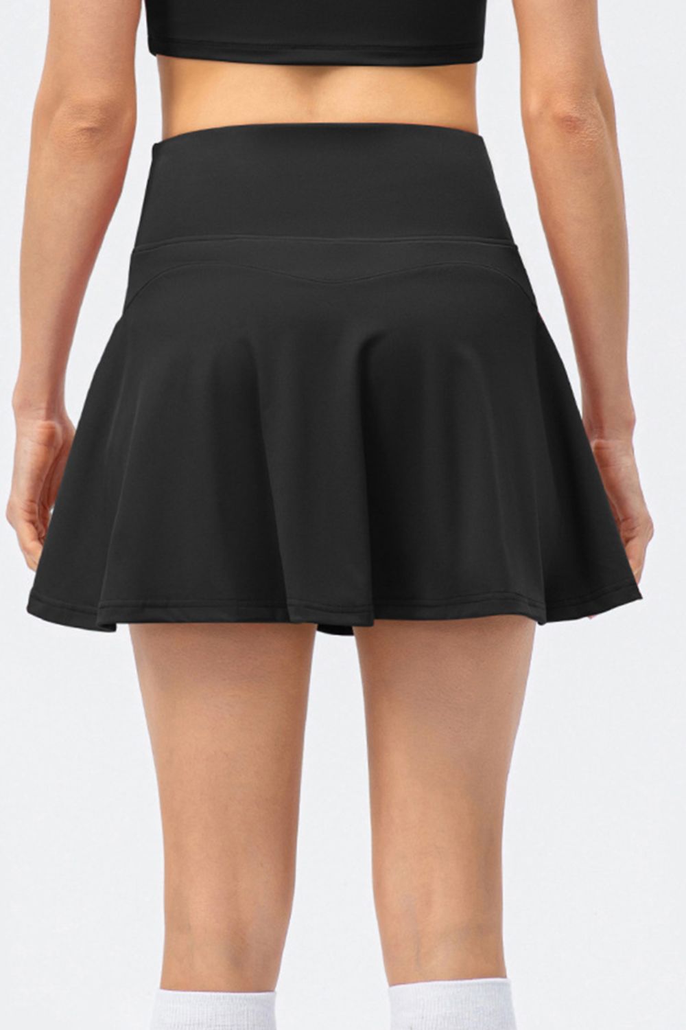 High Waist Wide Waistband Active Skirt - RebelReine Apparel & Co.