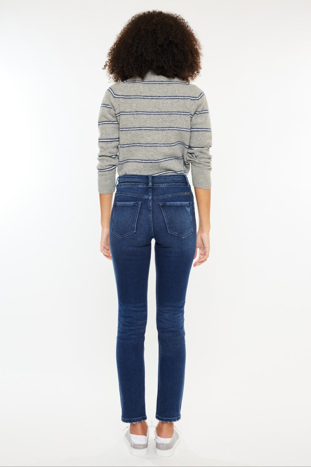 Kancan High Rise Slim Straight Jeans - RebelReine Apparel & Co.