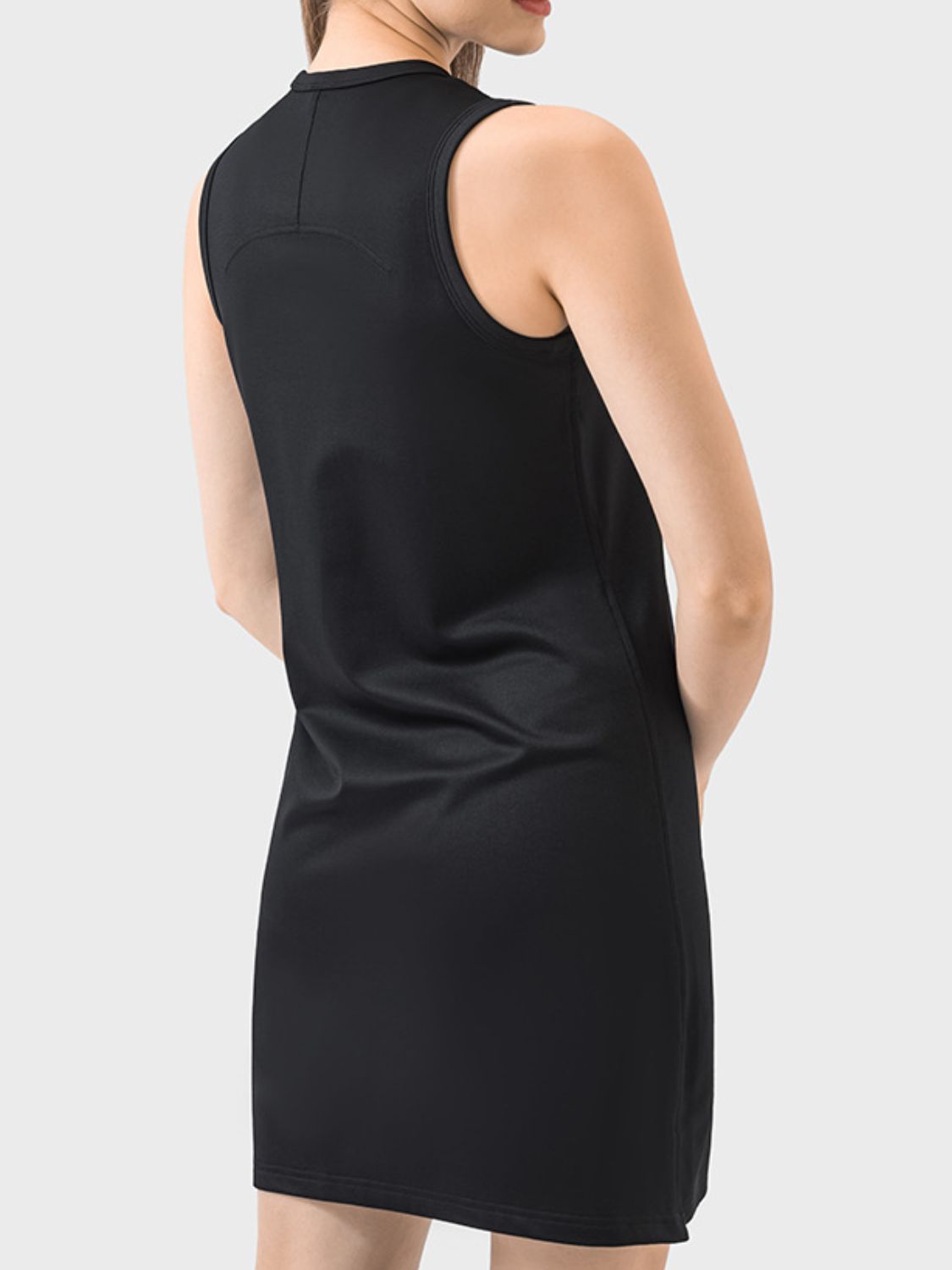 Round Neck Sleeveless Active Dress - RebelReine Apparel & Co.