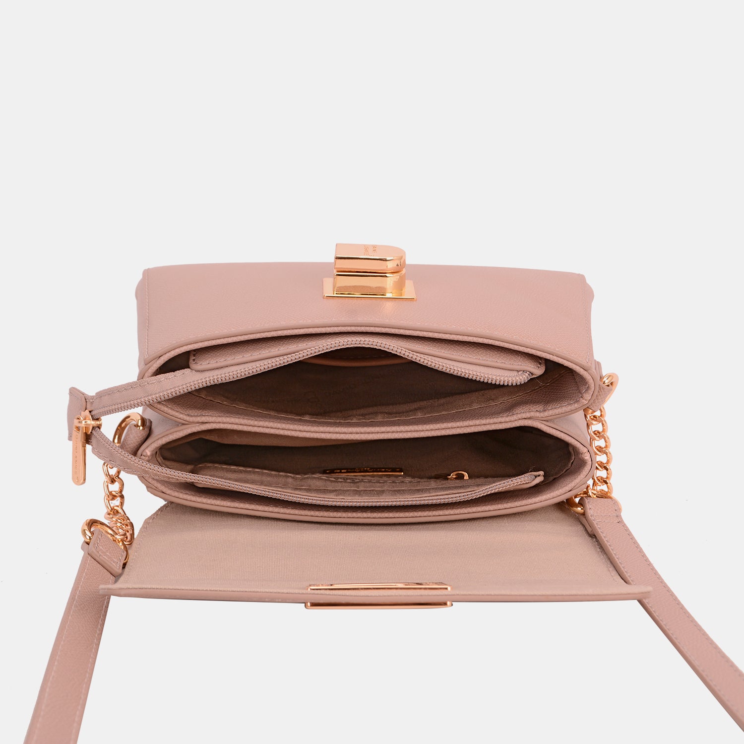 David Jones PU Leather Crossbody Bag - RebelReine Apparel & Co.