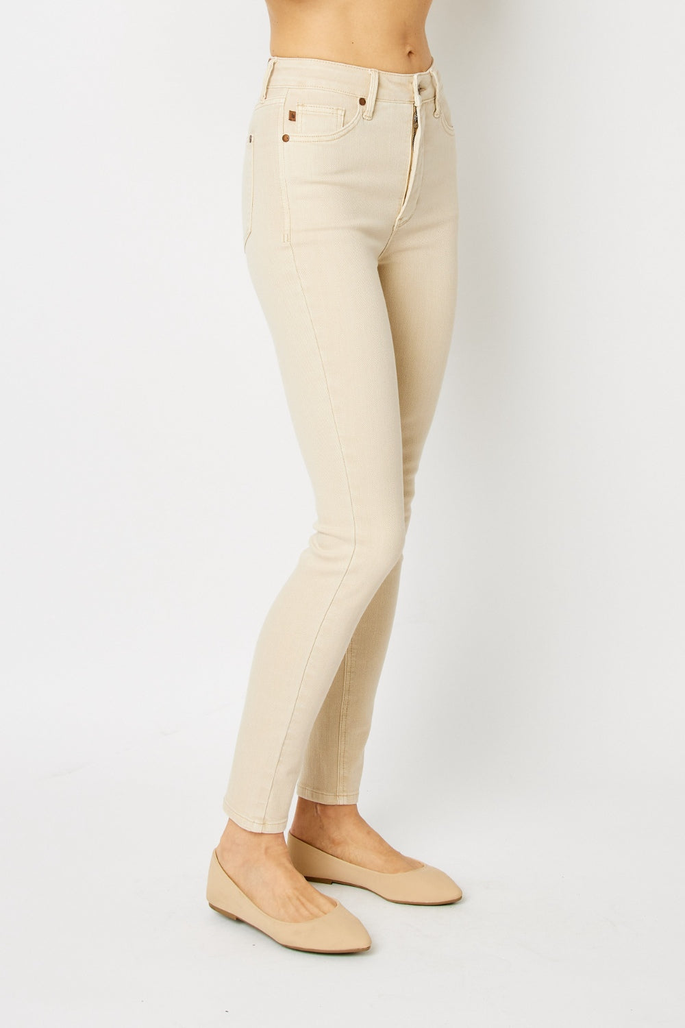 Judy Blue Full Size Garment Dyed Tummy Control Skinny Jeans - RebelReine Apparel & Co.