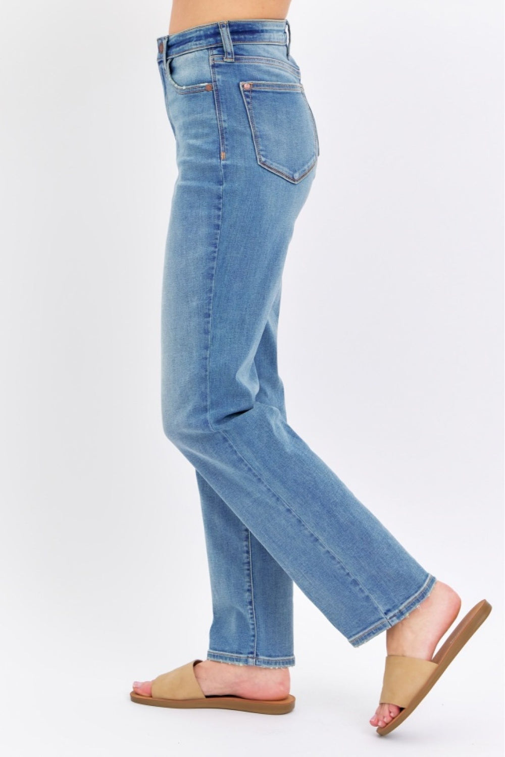 Judy Blue Full Size High Waist Straight Jeans - RebelReine Apparel & Co.