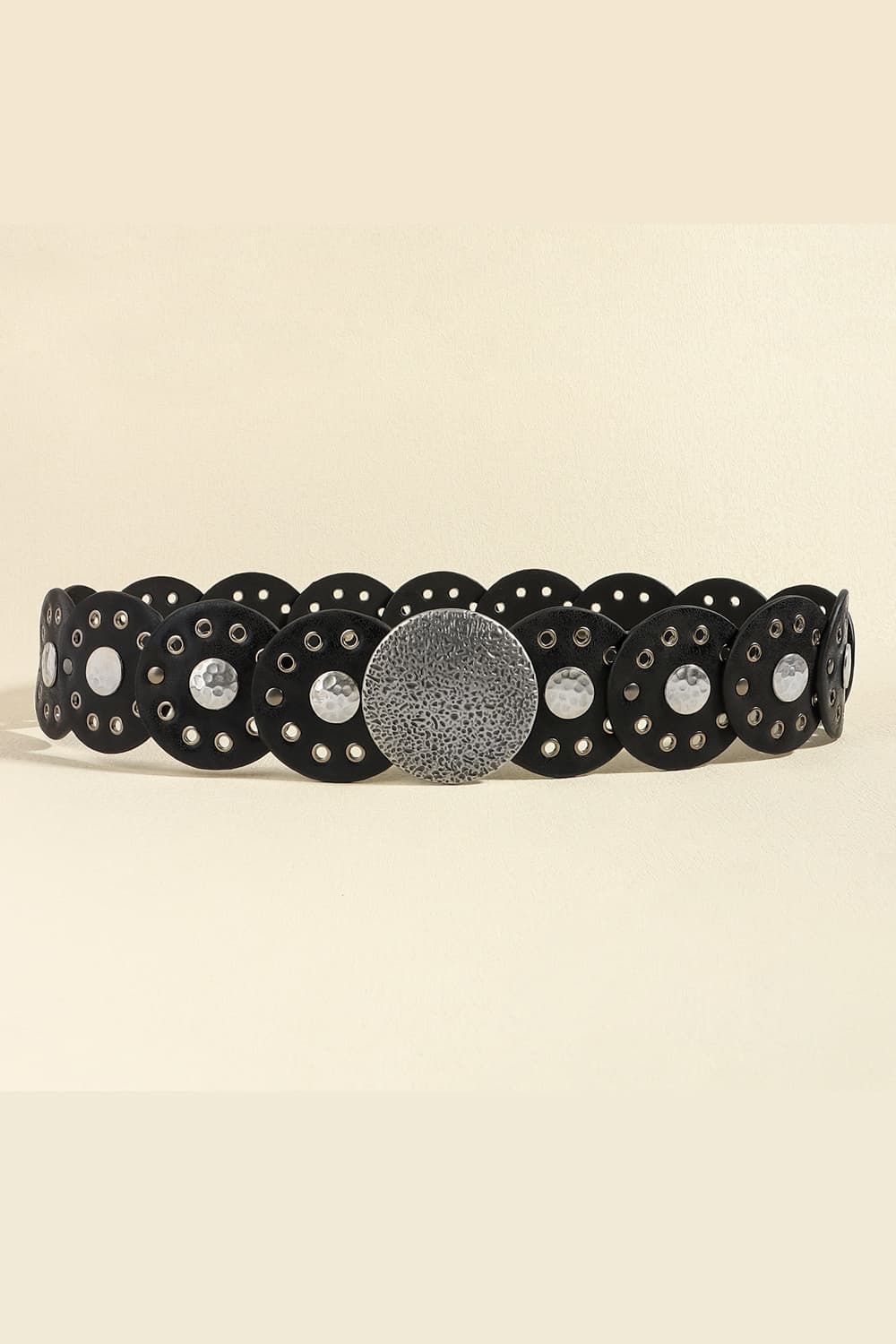 Round Shape PU Leather Belt - RebelReine Apparel & Co.