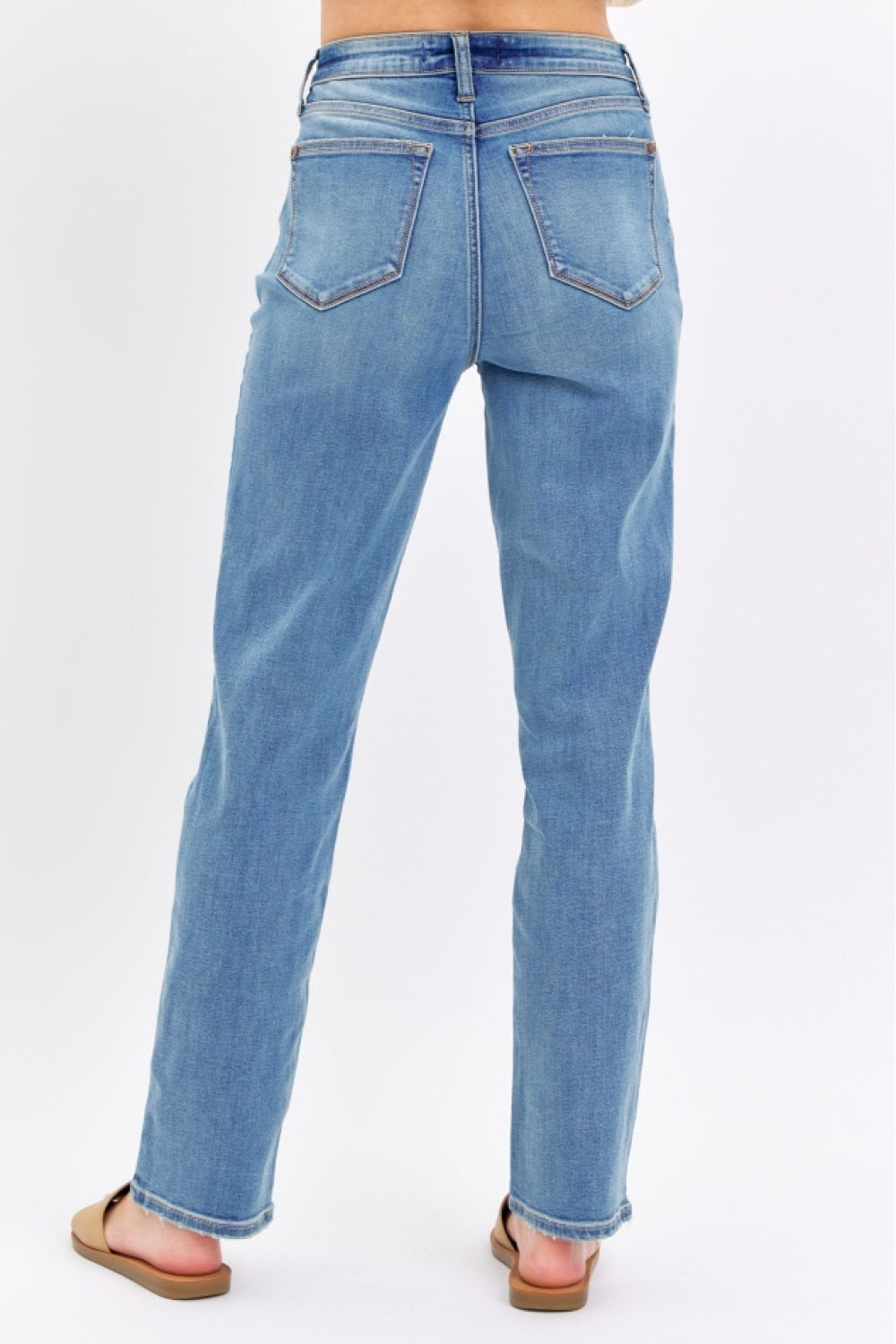 Judy Blue Full Size High Waist Straight Jeans - RebelReine Apparel & Co.