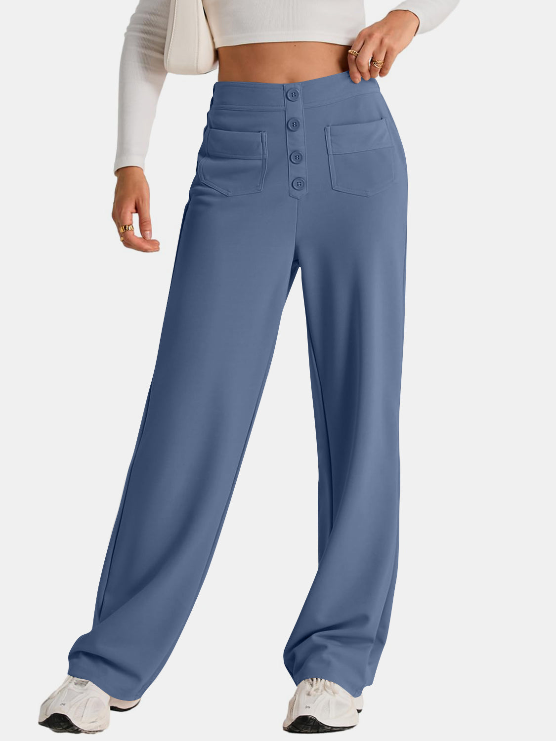 High Waist Wide Leg Pants