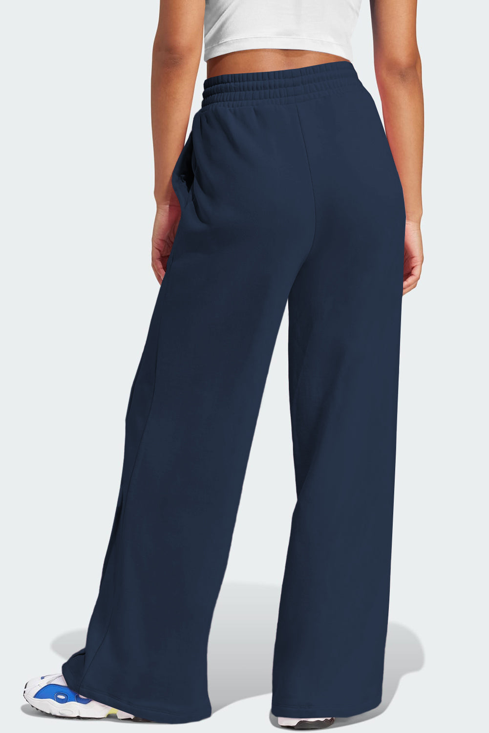 Drawstring Wide Leg Active Pants - RebelReine Apparel & Co.