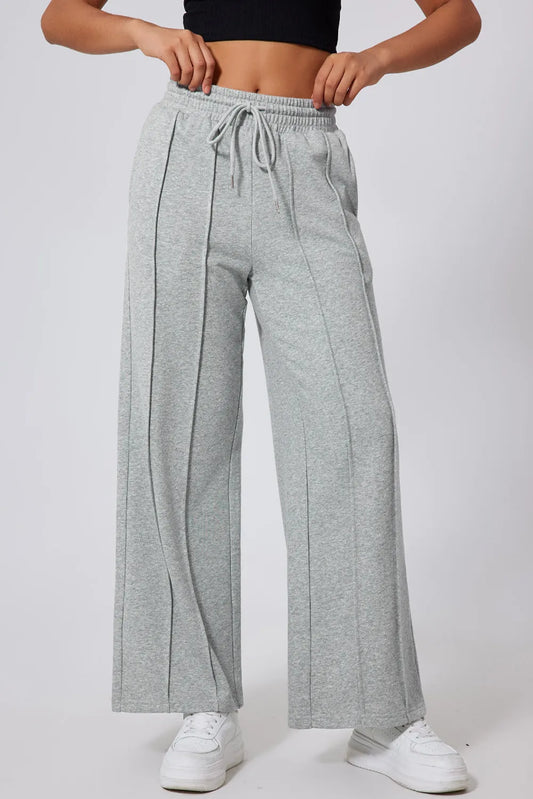 Drawstring Wide Leg Active Pants - RebelReine Apparel & Co.