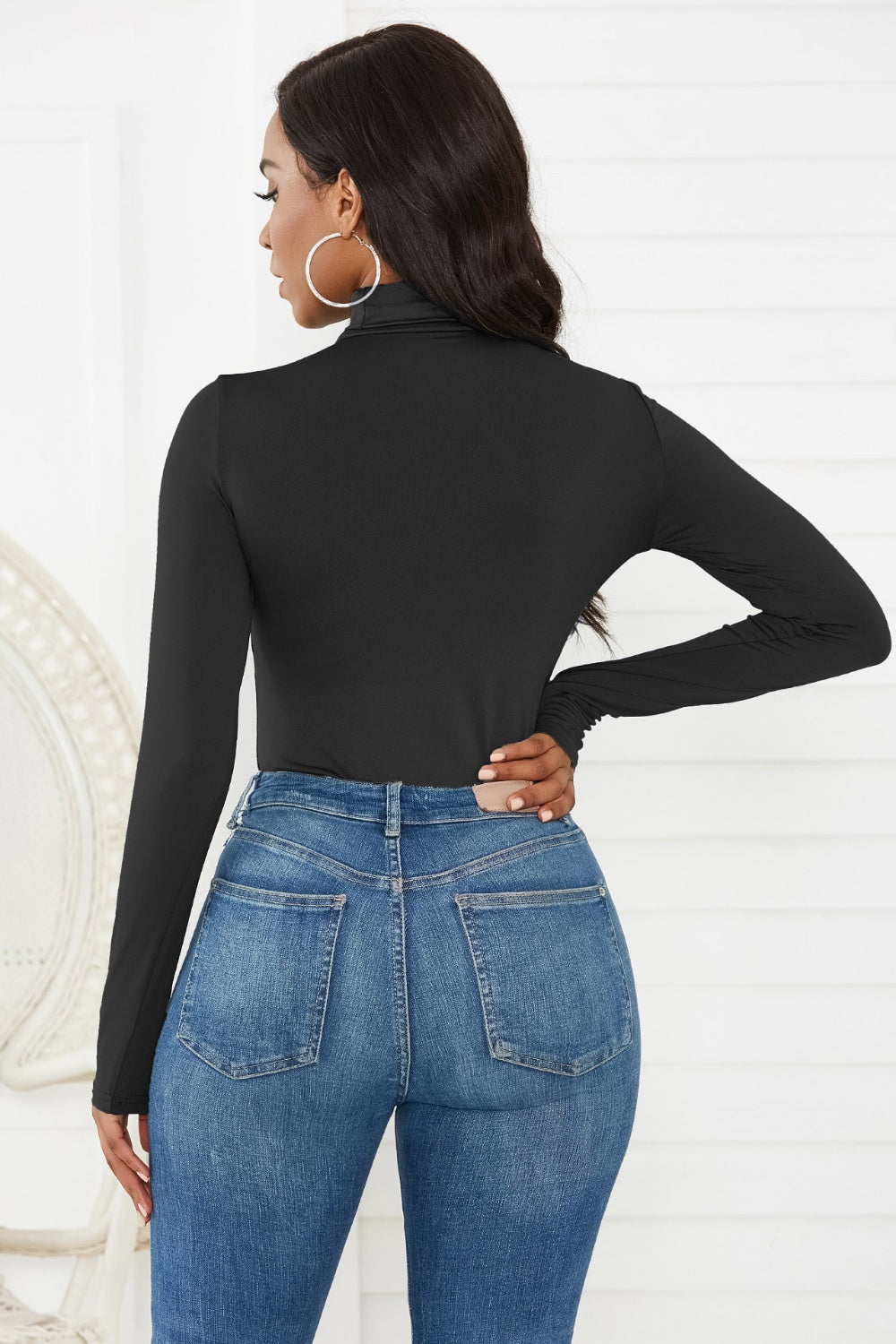 Turtleneck Long Sleeve Bodysuit - RebelReine Apparel & Co.