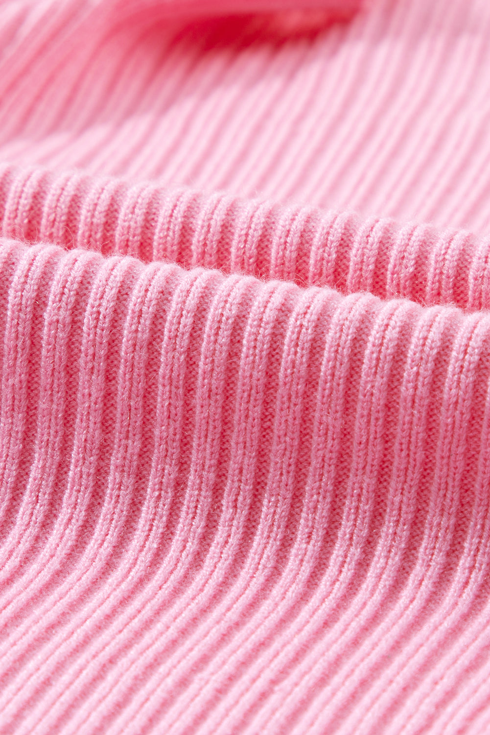 Pink Patch Pocket Ribbed Knit Short Sleeve Sweater - RebelReine Apparel & Co.