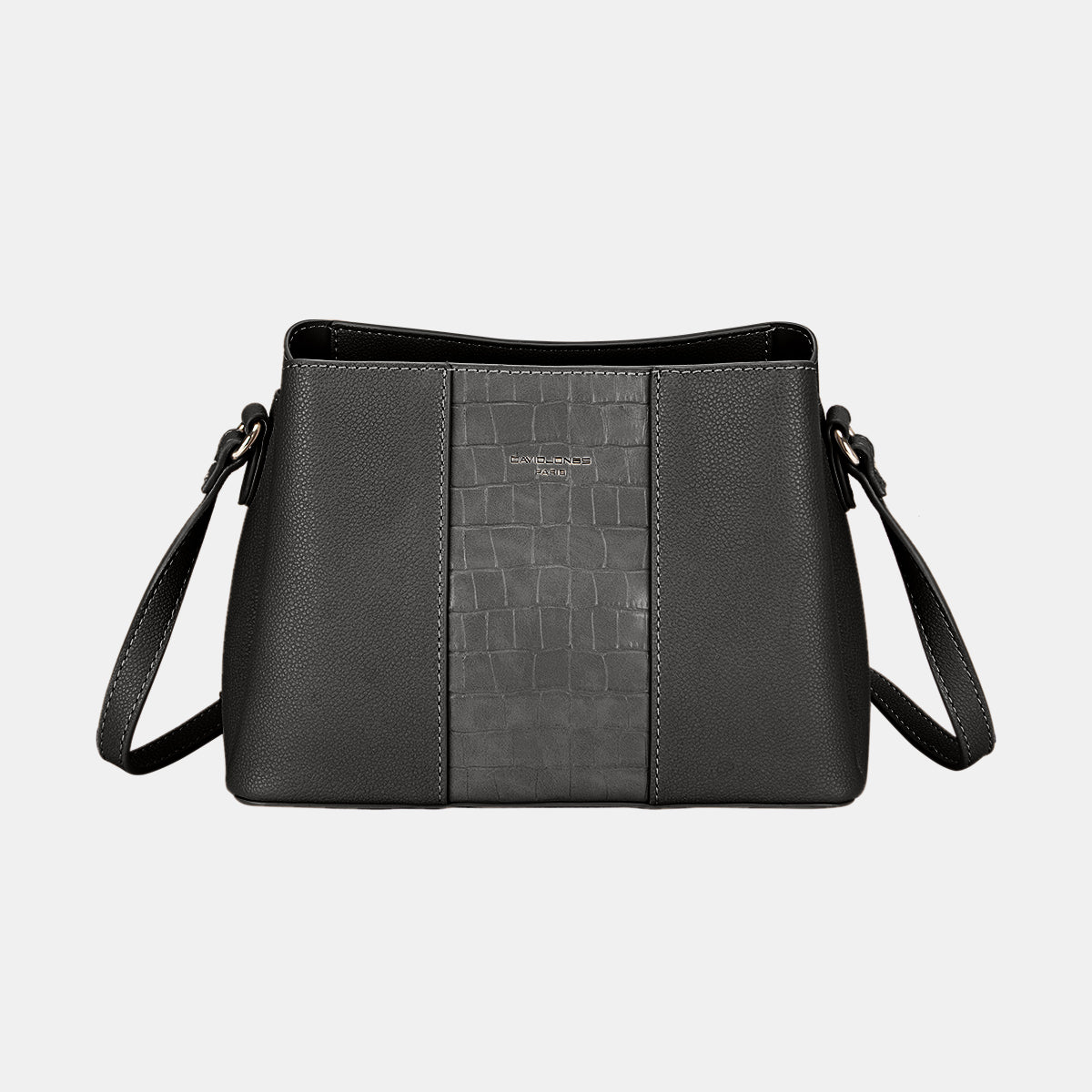 David Jones PU Leather Crossbody Bag - RebelReine Apparel & Co.