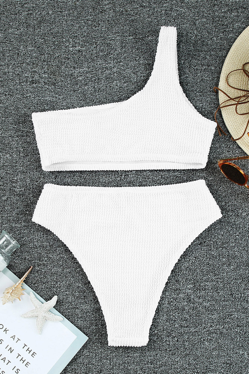 Single Shoulder Bikini Set - RebelReine Apparel & Co.