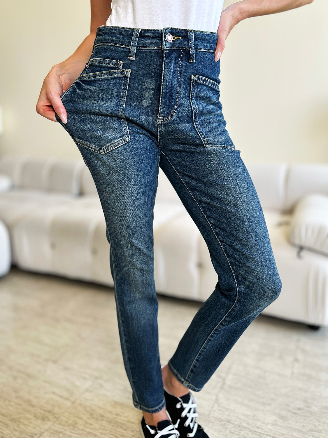 Judy Blue Full Size High Waist Skinny Jeans - RebelReine Apparel & Co.