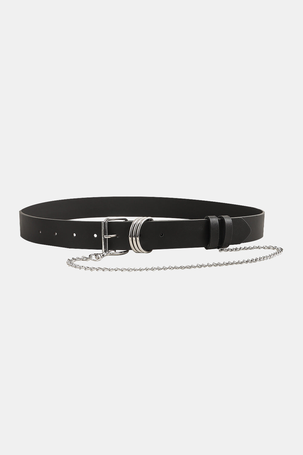 PU Leather Alloy Chain Belt - RebelReine Apparel & Co.