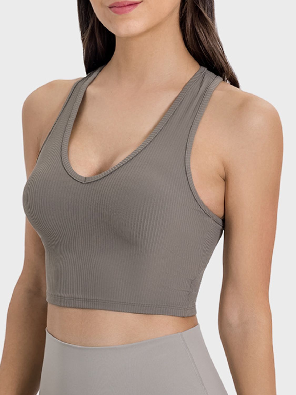 Scoop Neck Wide Strap Active Tank - RebelReine Apparel & Co.