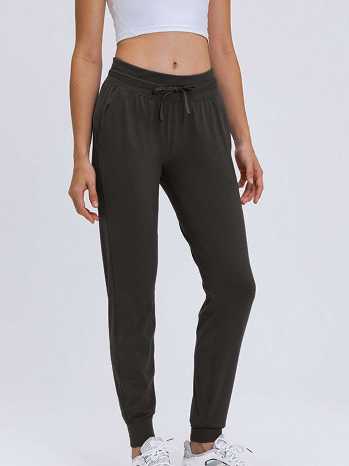 Double Take Tied Joggers with Pockets - RebelReine Apparel & Co.