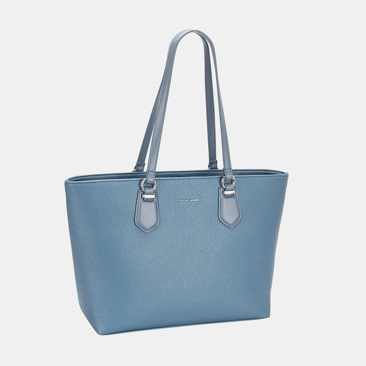 David Jones PU Leather Tote Bag - RebelReine Apparel & Co.