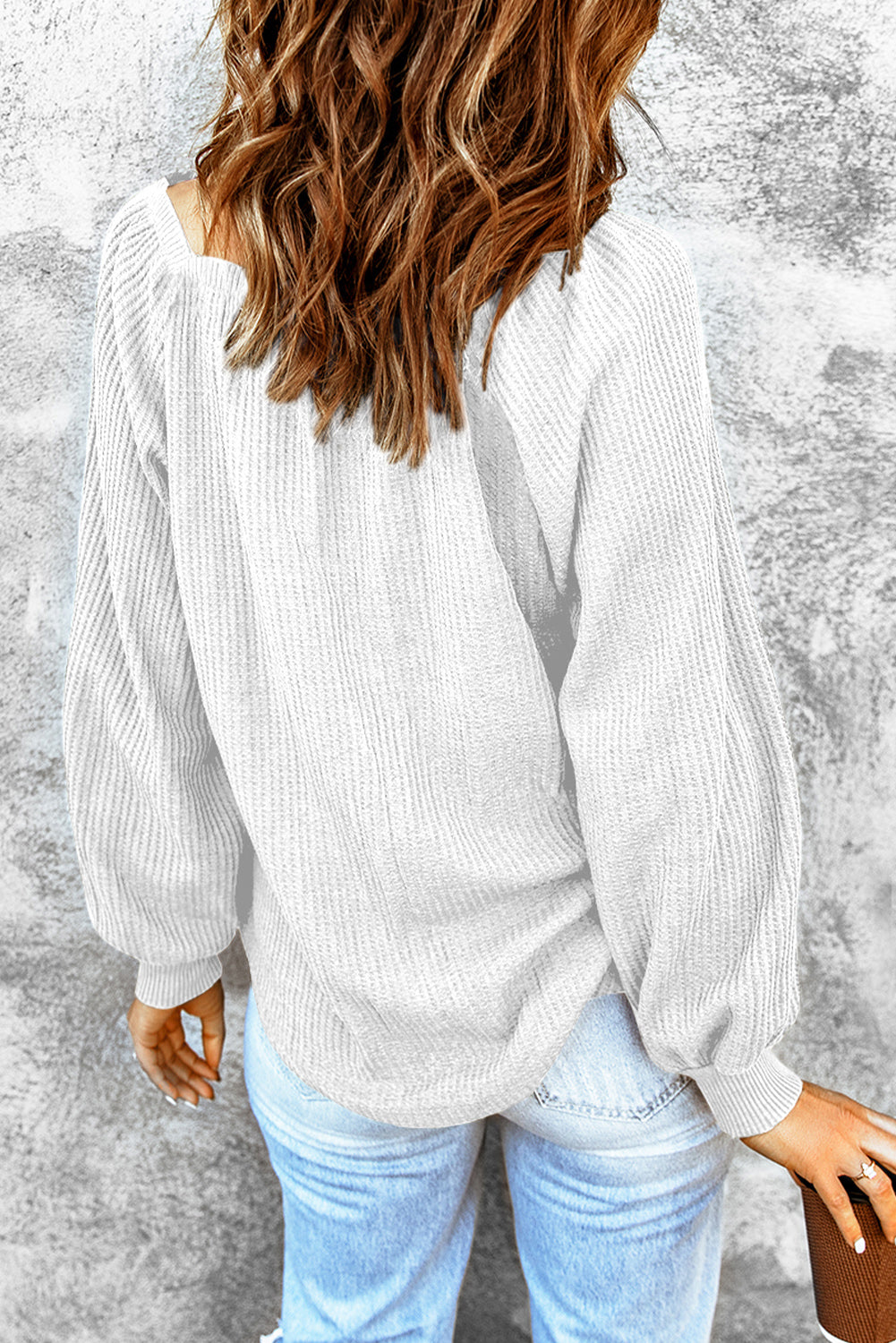 Square Neck Waffle-Knit Top - RebelReine Apparel & Co.