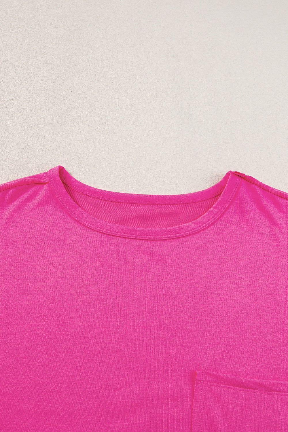 Pocketed Round Neck Short Sleeve T-Shirt - RebelReine Apparel & Co.