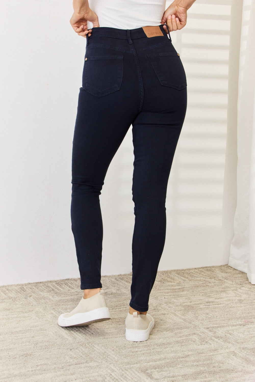 Judy Blue Full Size Garment Dyed Tummy Control Skinny Jeans - RebelReine Apparel & Co.