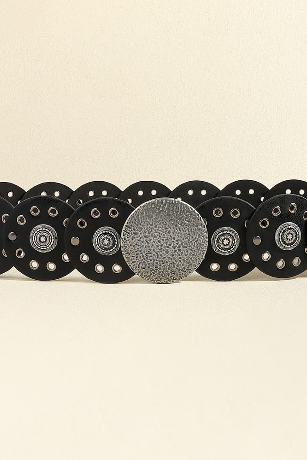 Round Shape PU Leather Belt - RebelReine Apparel & Co.