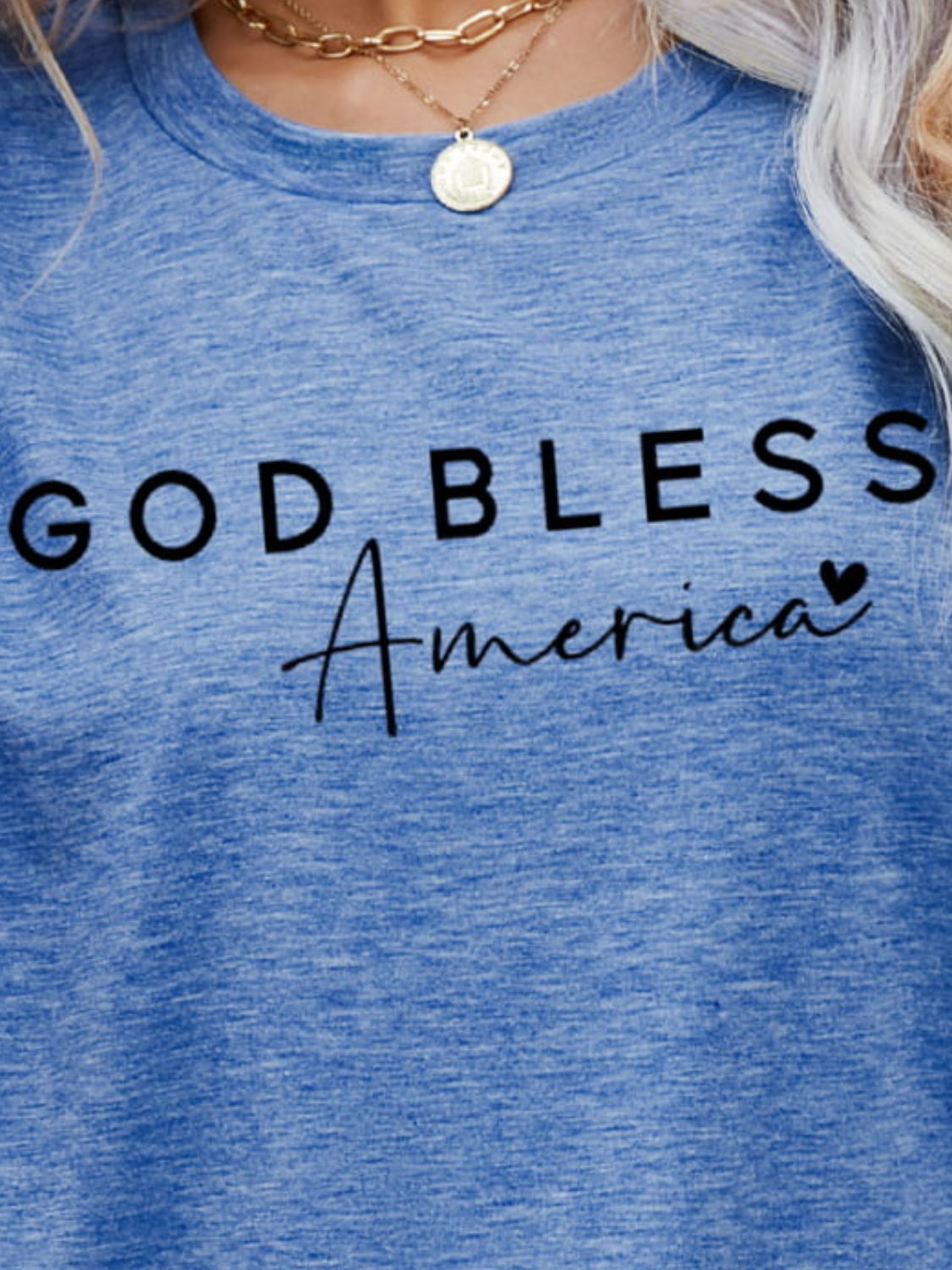 GOD BLESS AMERICA Graphic Short Sleeve Tee - RebelReine Apparel & Co.