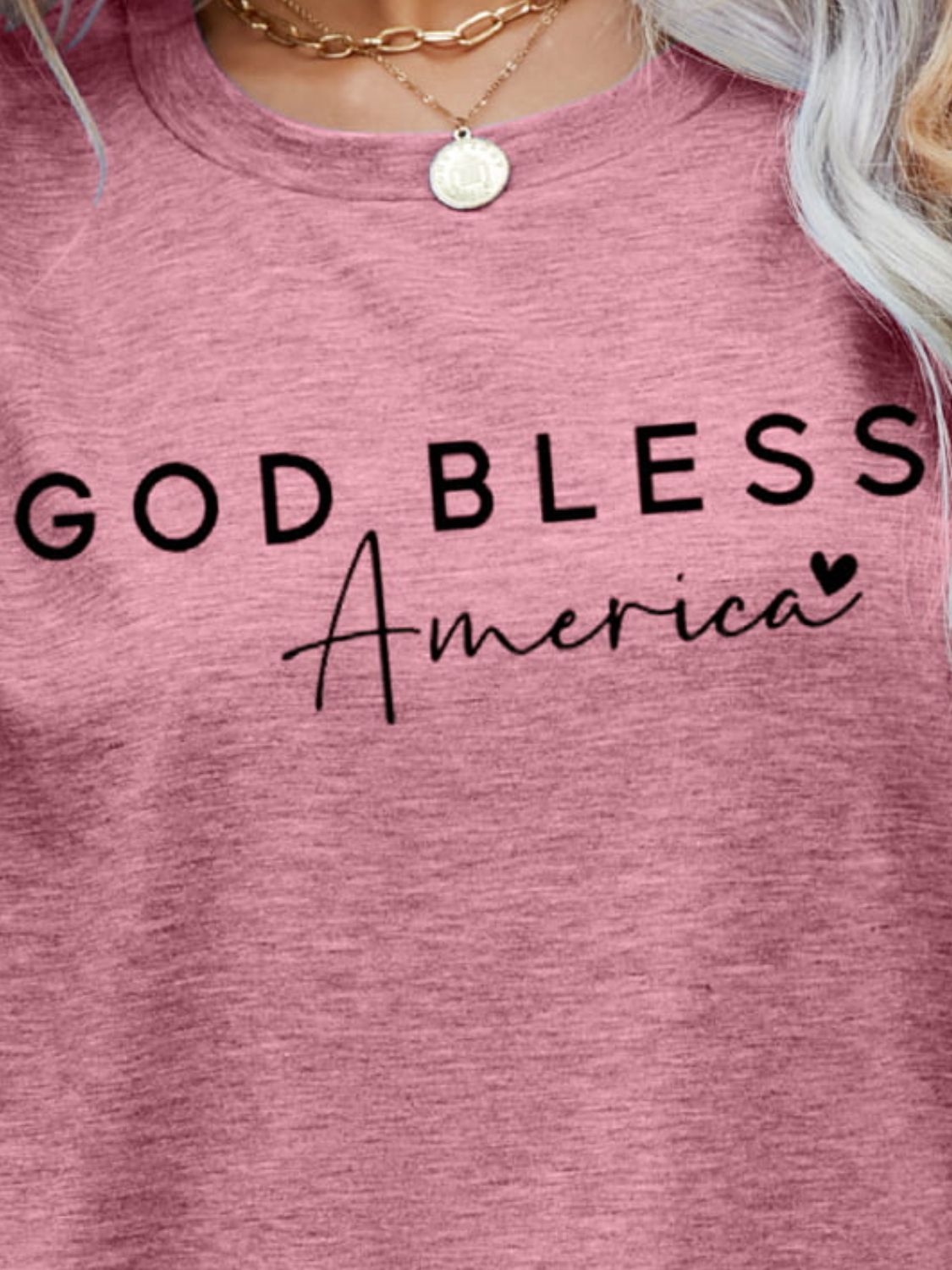 GOD BLESS AMERICA Graphic Short Sleeve Tee - RebelReine Apparel & Co.