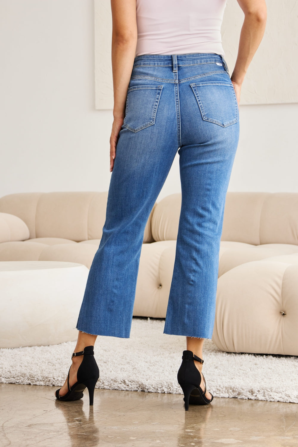 RFM Mini Mia Full Size Tummy Control High Waist Jeans - RebelReine Apparel & Co.