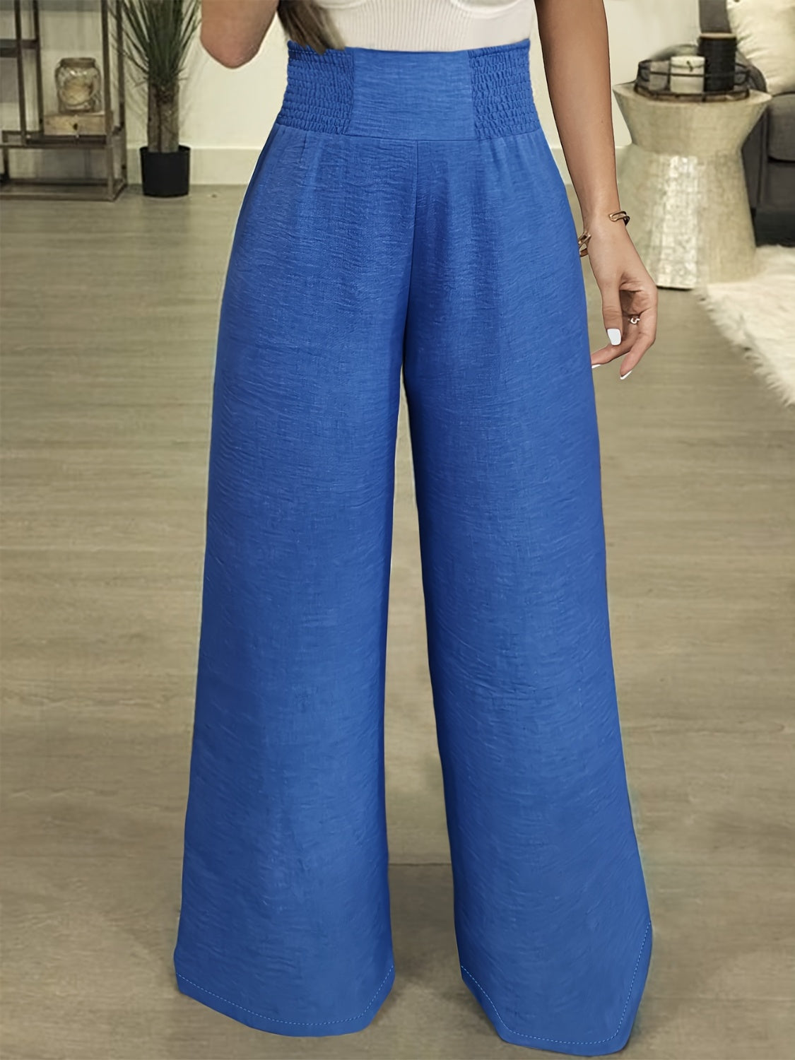 Plus Size High Waist Wide Leg Pants - RebelReine Apparel & Co.