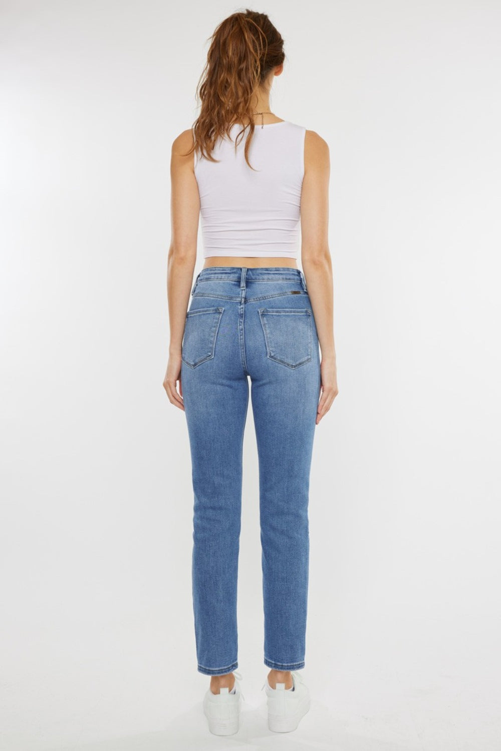 Kancan Full Size Cat's Whiskers High Waist Jeans - RebelReine Apparel & Co.