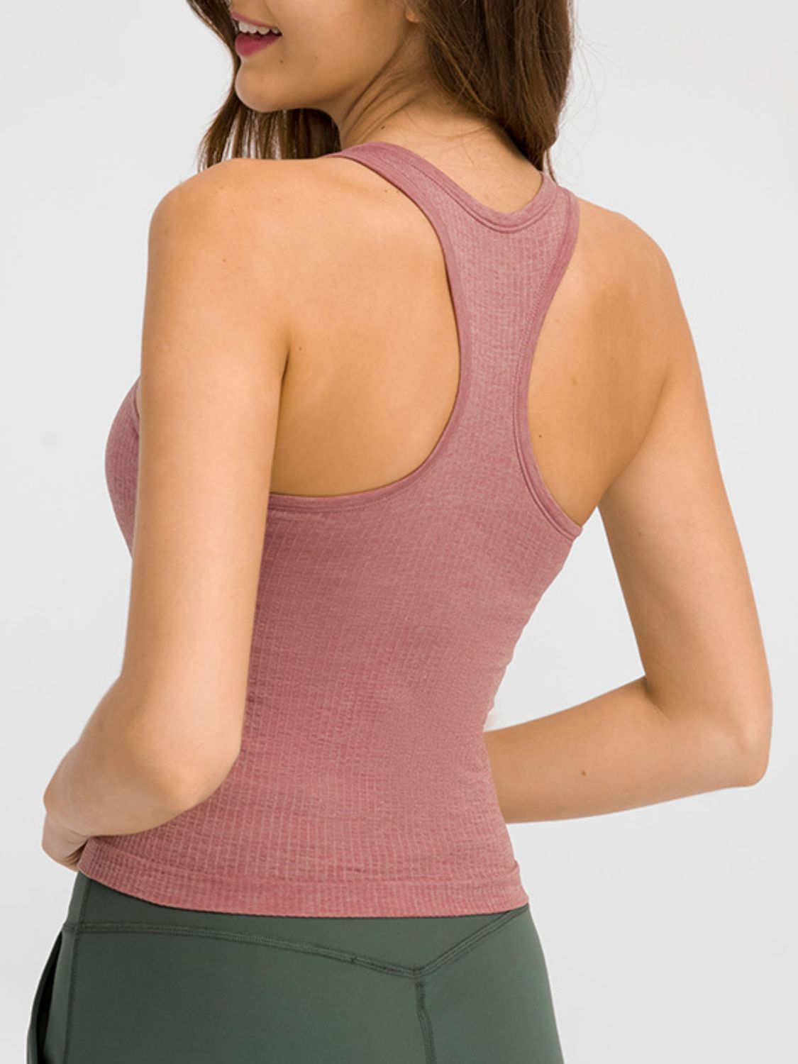 Round Neck Racerback Active Tank - RebelReine Apparel & Co.