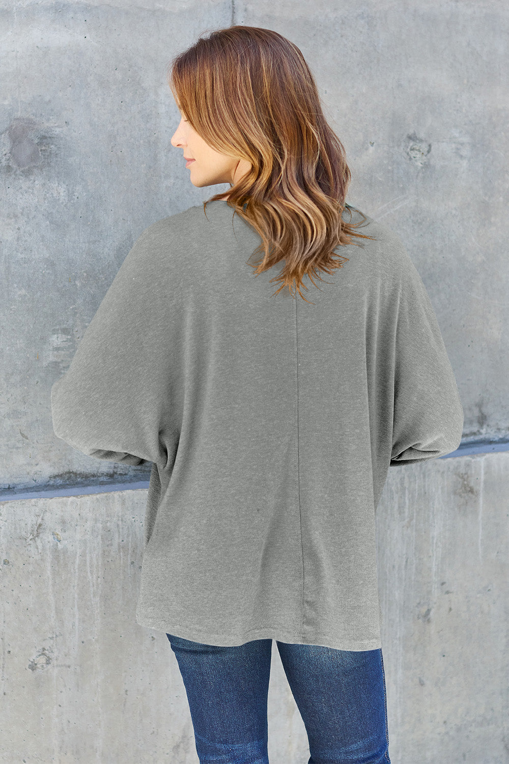 Double Take Full Size Round Neck Long Sleeve T-Shirt - RebelReine Apparel & Co.