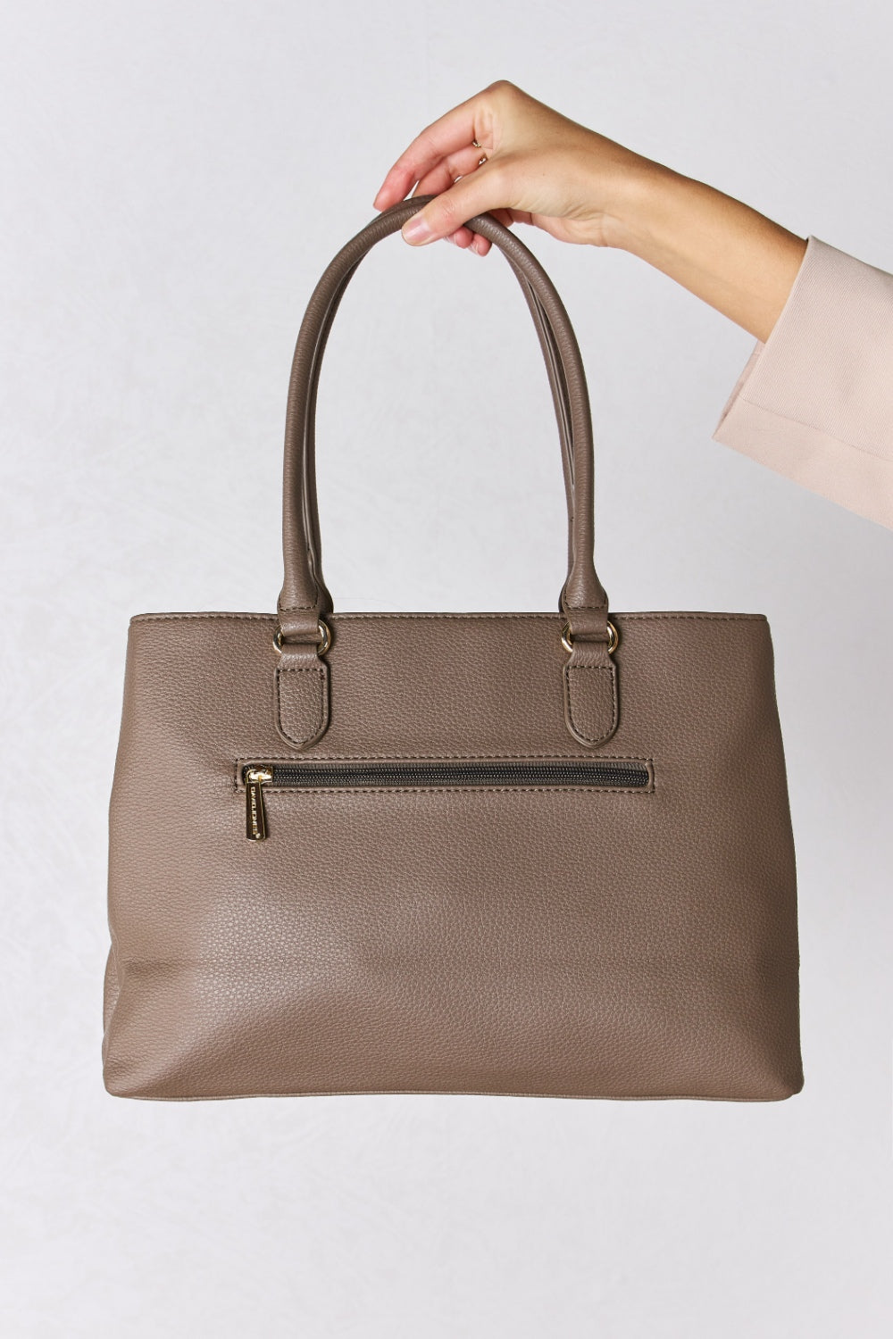 David Jones Structured Leather Handbag - RebelReine Apparel & Co.