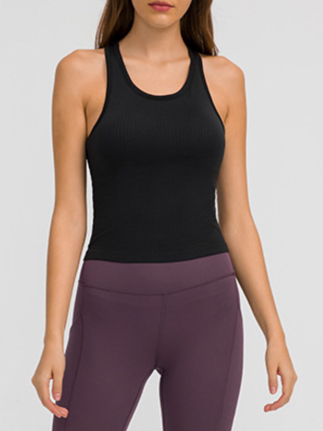 Round Neck Racerback Active Tank - RebelReine Apparel & Co.