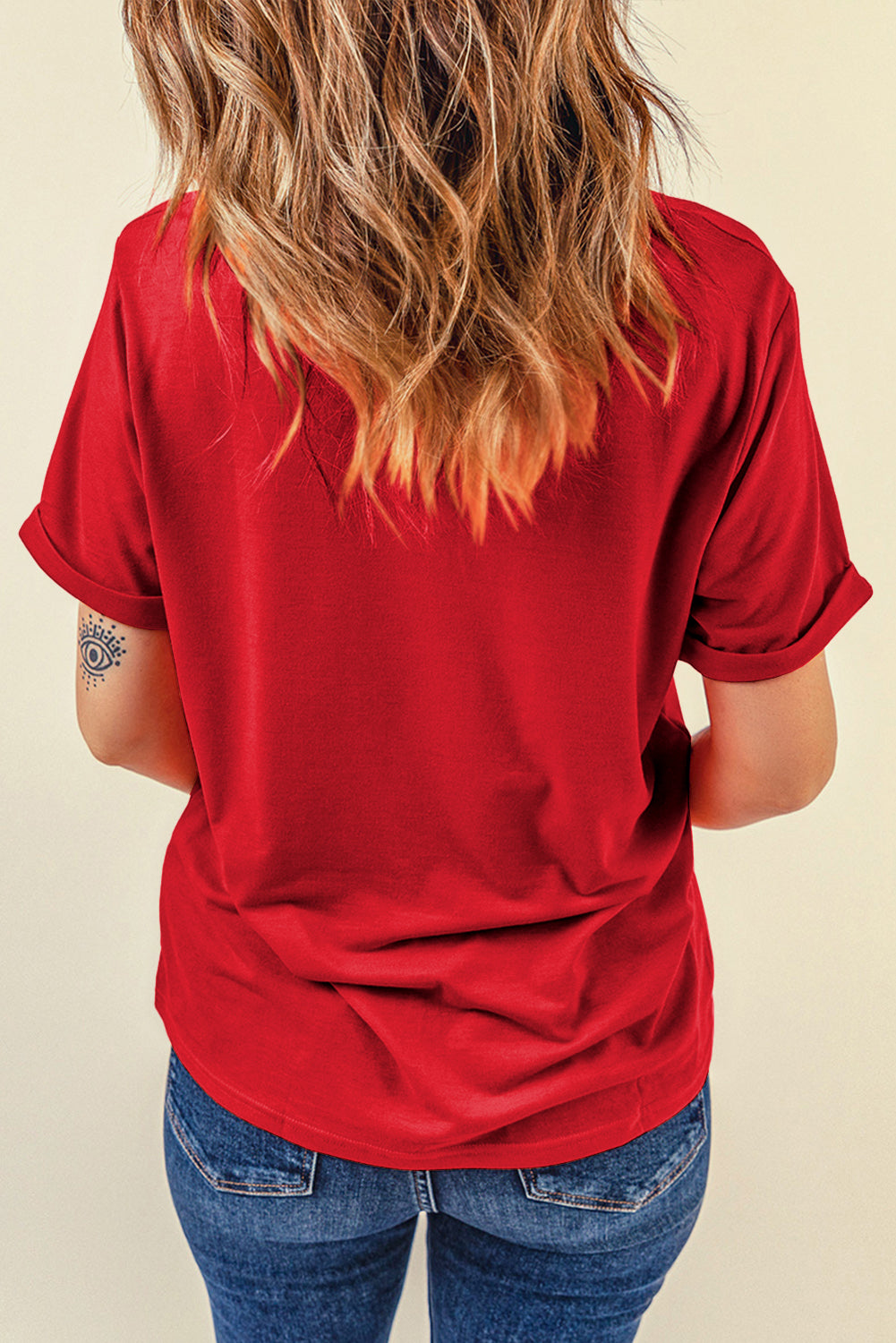 Round Neck Short Sleeve T-Shirt - RebelReine Apparel & Co.