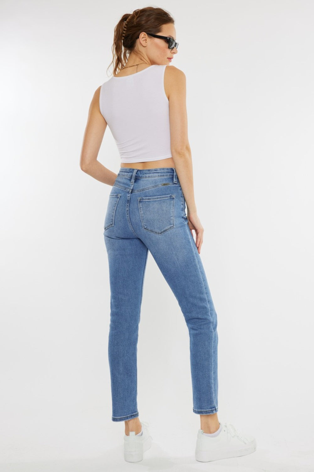 Kancan Full Size Cat's Whiskers High Waist Jeans - RebelReine Apparel & Co.