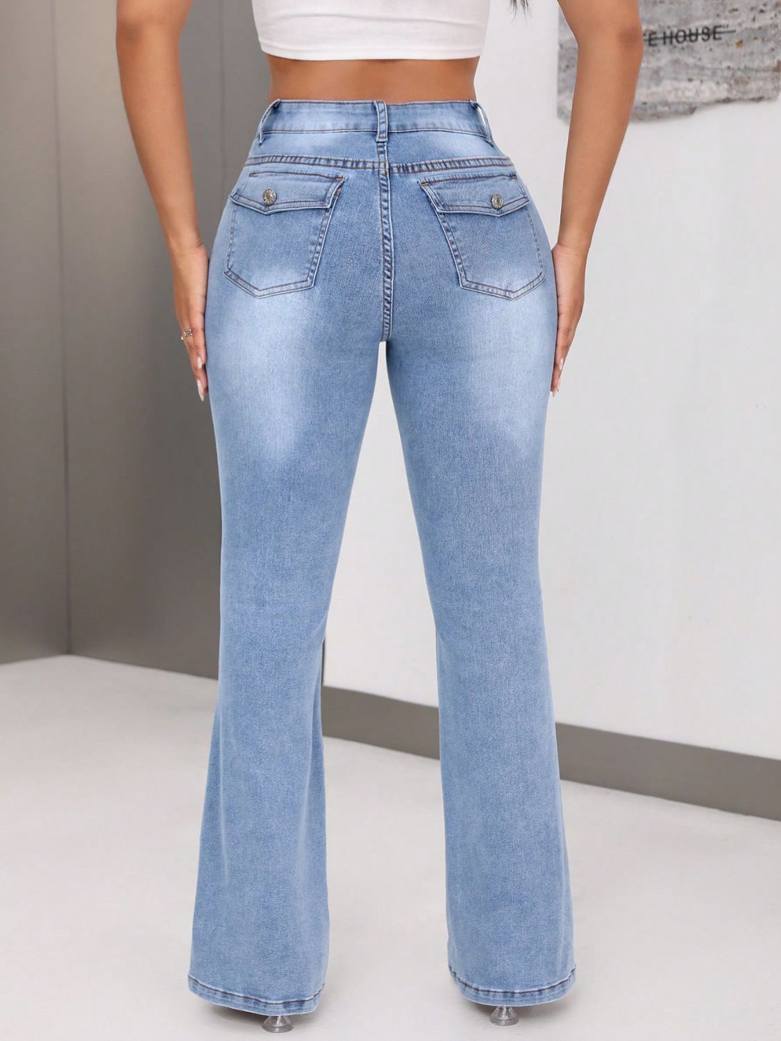 Bootcut Jeans with Pockets - RebelReine Apparel & Co.