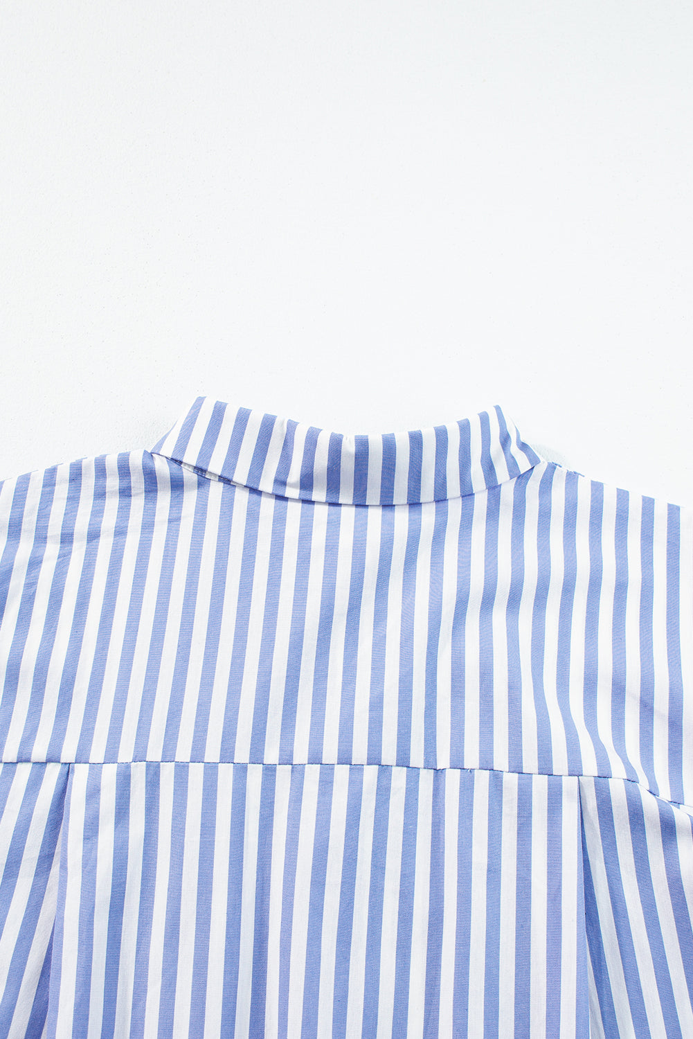 Sky Blue Stripe Dolman Sleeve Oversize Shirt RebelReine Apparel & Co.