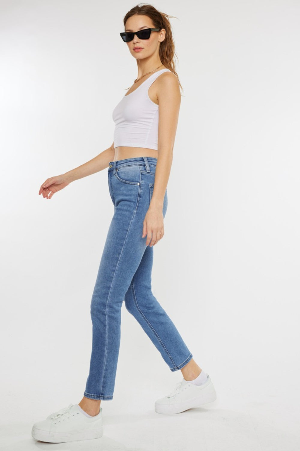 Kancan Full Size Cat's Whiskers High Waist Jeans - RebelReine Apparel & Co.