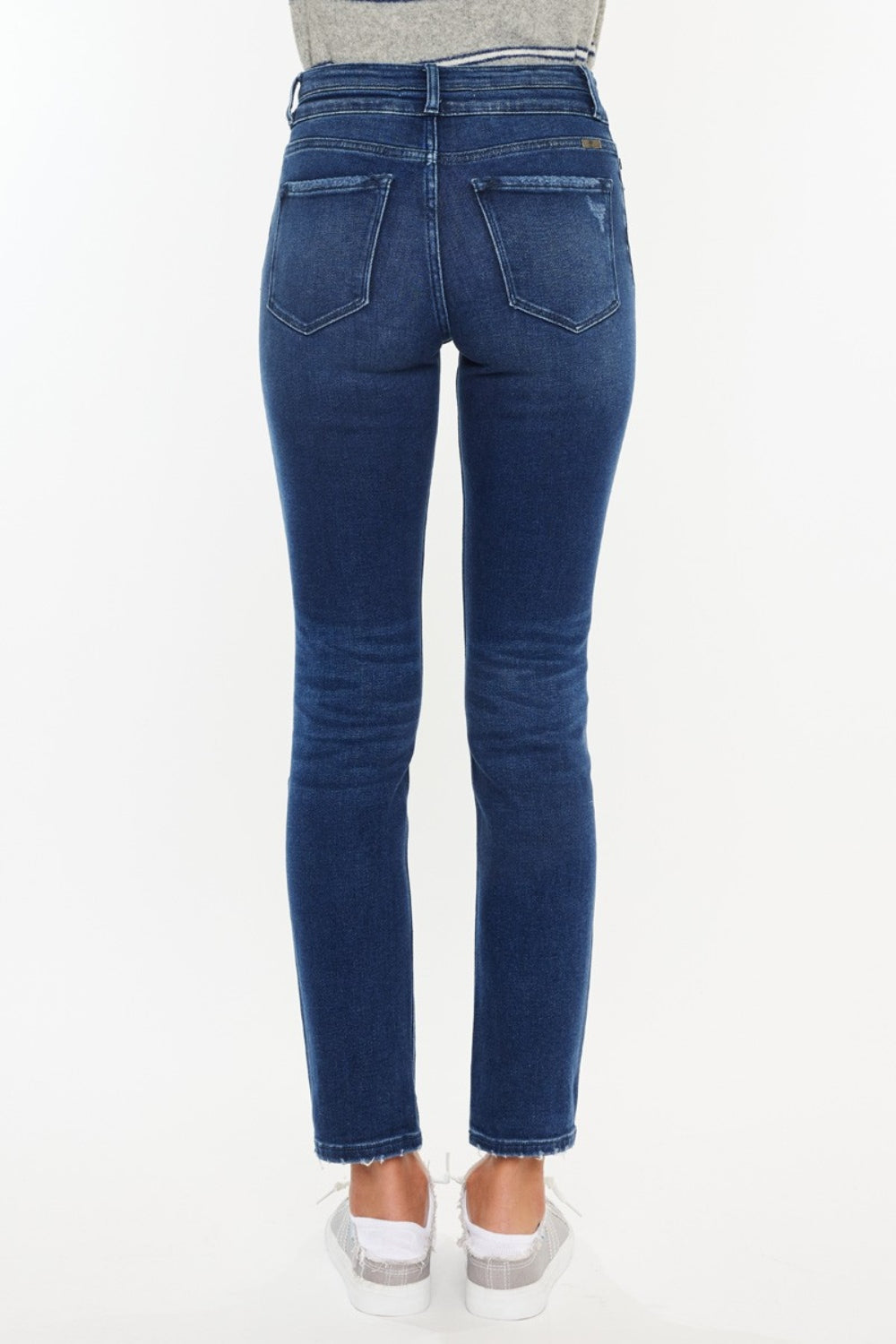 Kancan High Rise Slim Straight Jeans - RebelReine Apparel & Co.