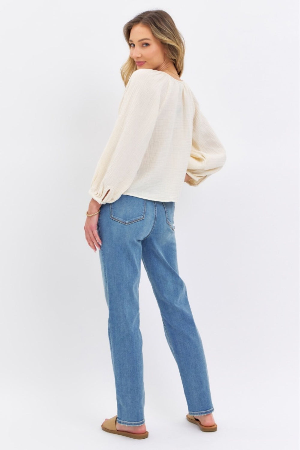 Judy Blue Full Size High Waist Straight Jeans - RebelReine Apparel & Co.