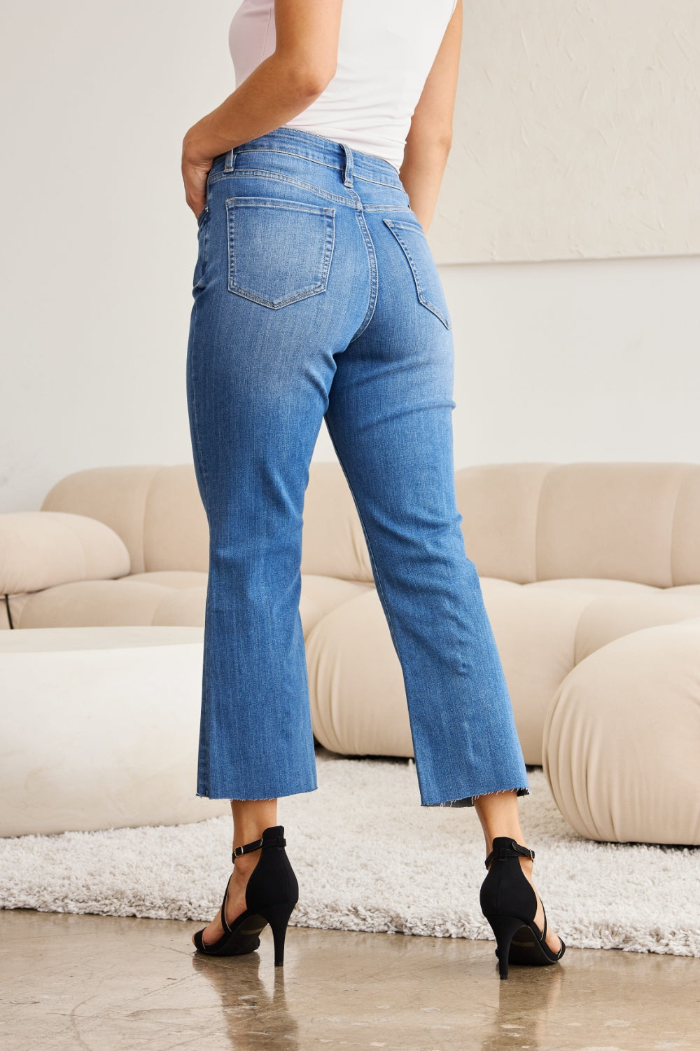 RFM Mini Mia Full Size Tummy Control High Waist Jeans - RebelReine Apparel & Co.