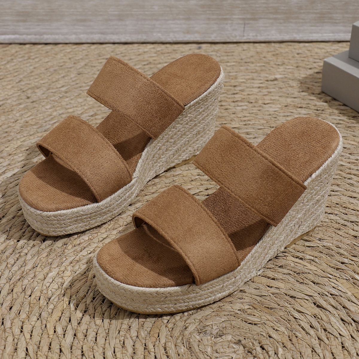 Open Toe Wedge Sandals - RebelReine Apparel & Co.