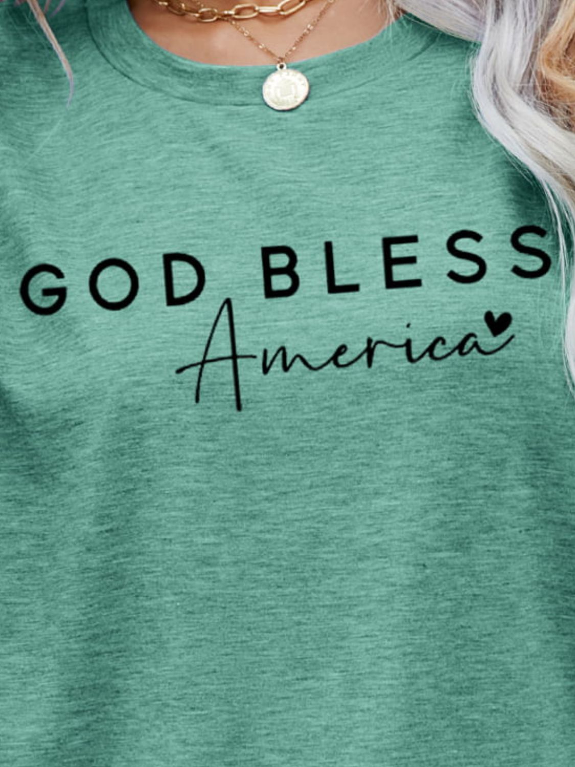 GOD BLESS AMERICA Graphic Short Sleeve Tee - RebelReine Apparel & Co.