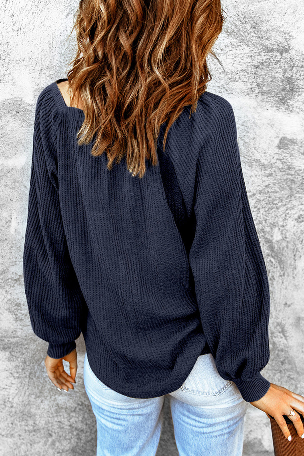 Square Neck Waffle-Knit Top - RebelReine Apparel & Co.