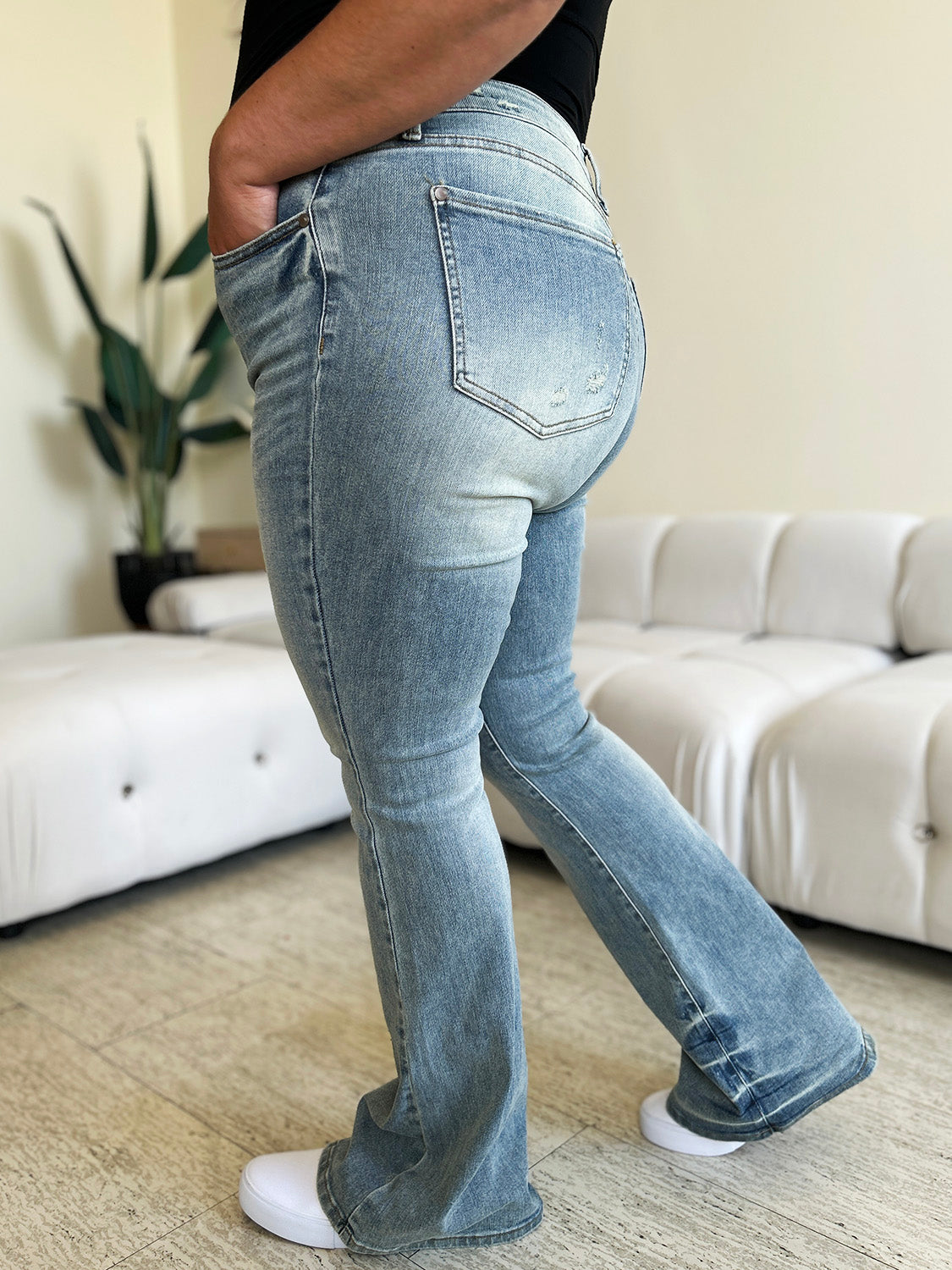 Judy Blue Full Size High Waist Flare Jeans - RebelReine Apparel & Co.