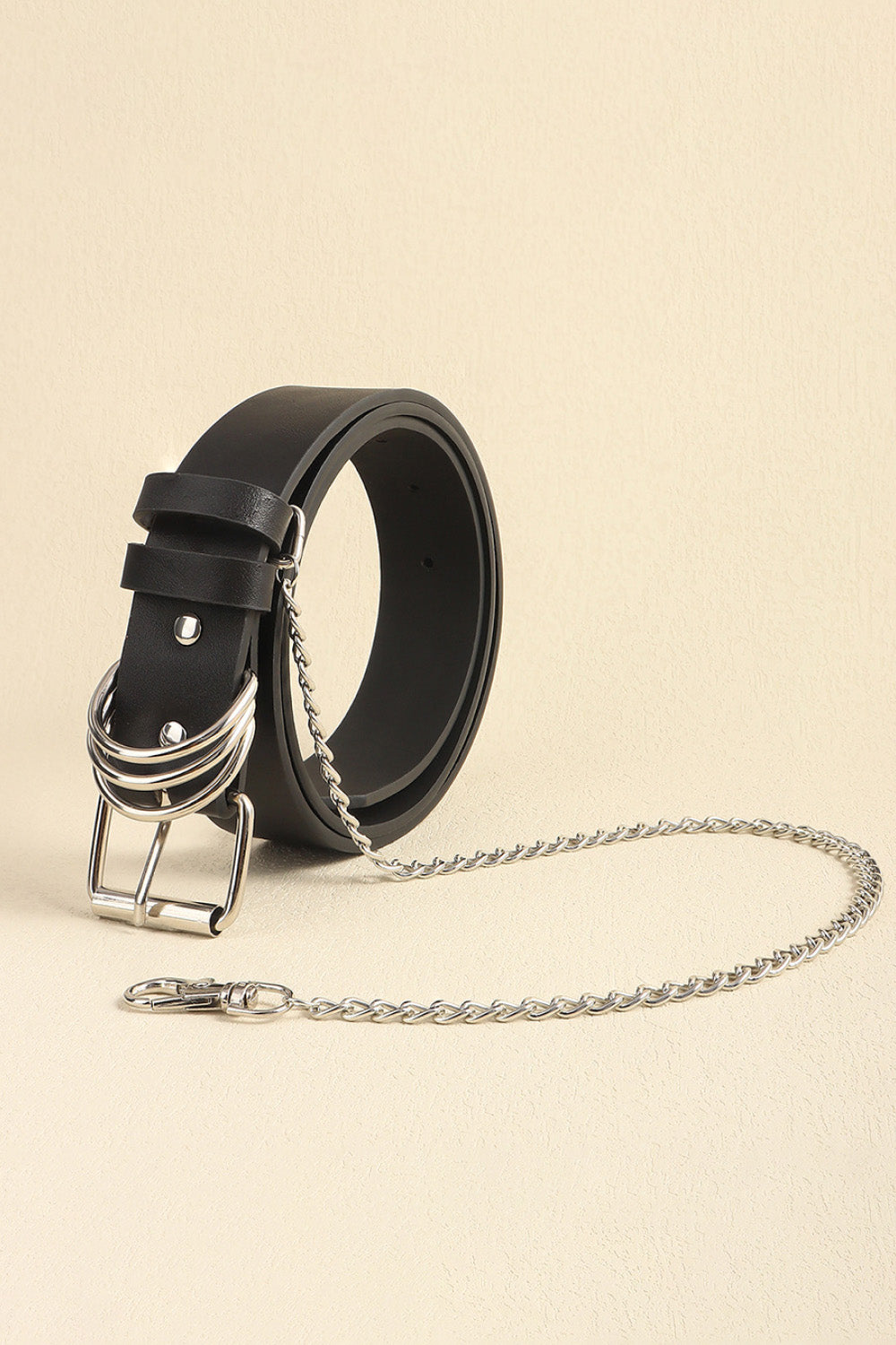 PU Leather Alloy Chain Belt - RebelReine Apparel & Co.