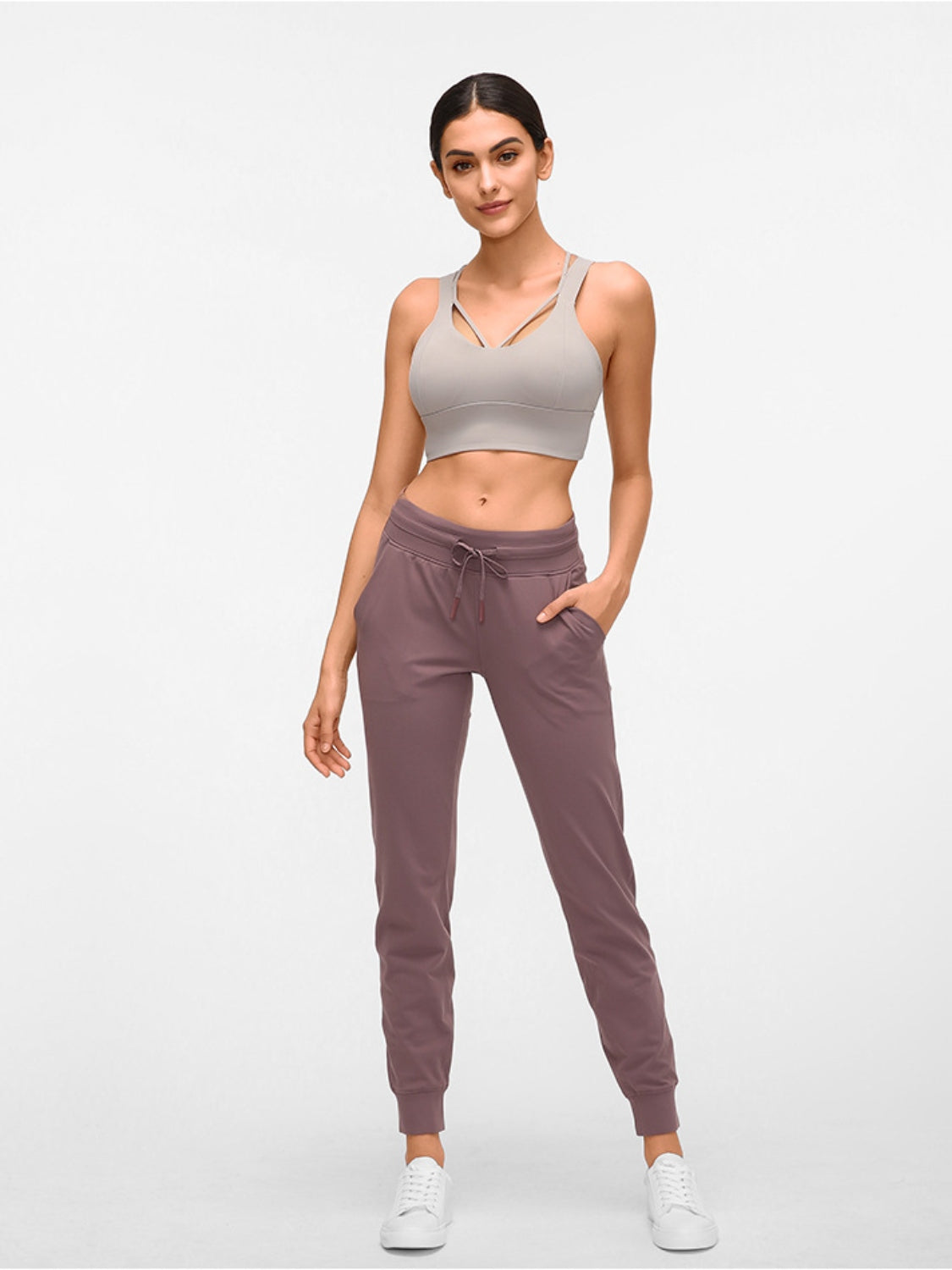 Double Take Tied Joggers with Pockets - RebelReine Apparel & Co.